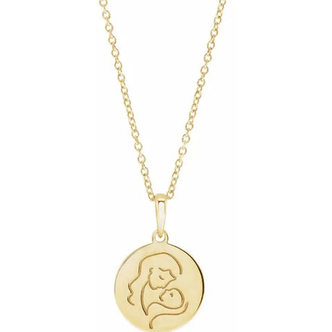 14K Yellow Gold Hold You Forever® 16-18" Necklace