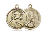 Scapular Medal, Gold Filled 