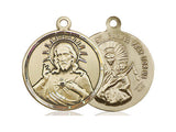 Scapular Medal, Gold Filled 