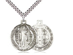 St. Benedict Medal, Sterling Silver 