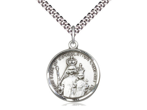 Our Lady of Consolation Medal, Sterling Silver 
