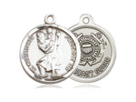 St. Christopher Coast Guard Medal, Sterling Silver 