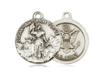 St. Joan of Arc Army Medal, Sterling Silver 