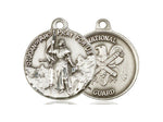 St. Joan of Arc National Guard Medal, Sterling Silver 