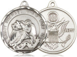 St. Joseph Army Medal, Sterling Silver 