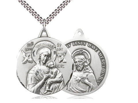Our Lady of Perpetual Help Medal, Sterling Silver 