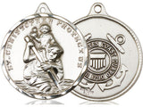 St. Christopher Coast Guard Medal, Sterling Silver 