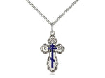 St. Olga Cross Pendant, Sterling Silver 