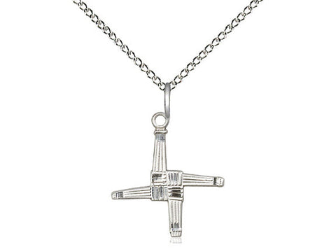 St. Brigid Cross Pendant, Sterling Silver 