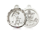 Army Guardian Angel Medal, Sterling Silver 