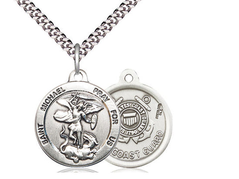 St. Michael Coast Guard Medal, Sterling Silver 