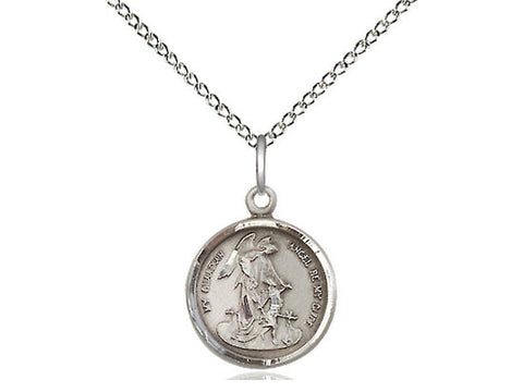 Guardian Angel Medal, Sterling Silver 