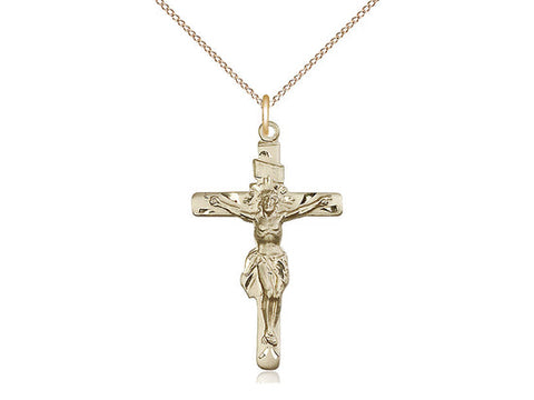 Crucifix Pendant, Gold Filled 