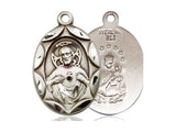 Scapular Medal, Sterling Silver 