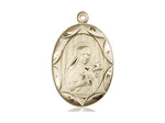 St. Theresa Medal, Gold Filled 