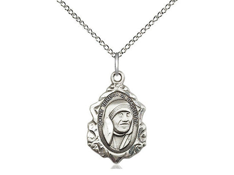 Blessed Teresa of Calcutta Medal, Sterling Silver 