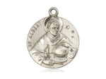 St. Albert the Great Medal, Sterling Silver 