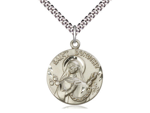 St. Dorothy Medal, Sterling Silver 