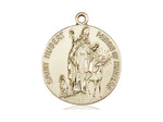 St. Hubert of Liege Medal, Gold Filled 