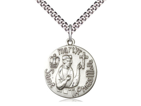 St. Thomas More Medal, Sterling Silver 