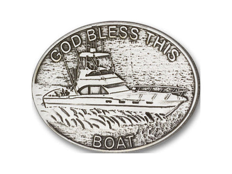God Bless This Boat Visor Clip