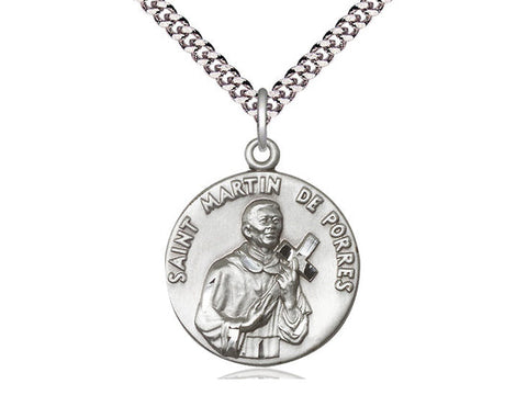 St. Martin De Porres Medal, Sterling Silver 