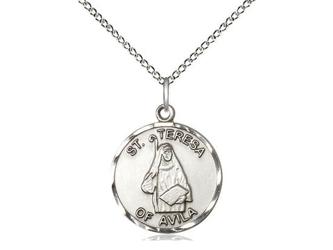 St. Teresa Medal, Sterling Silver 