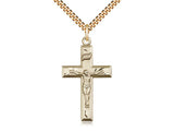 Crucifix Pendant, Gold Filled 