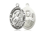 Our Lady of Perpetual Help Medal, Sterling Silver 