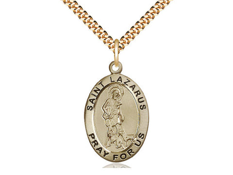St. Lazarus Medal, Gold Filled 