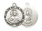 Scapular Medal, Sterling Silver 