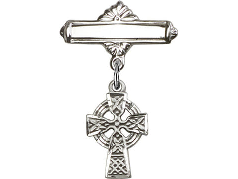Celtic Cross Baby Badge