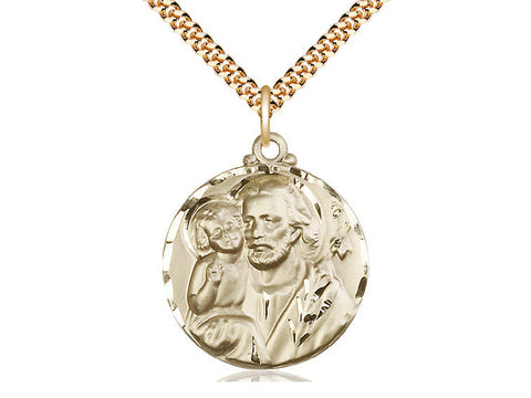 St. Joseph Medal, Gold Filled 