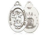 St. Michael Air Force Medal, Sterling Silver 