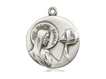 Our Lady Star of the Sea Medal, Sterling Silver 
