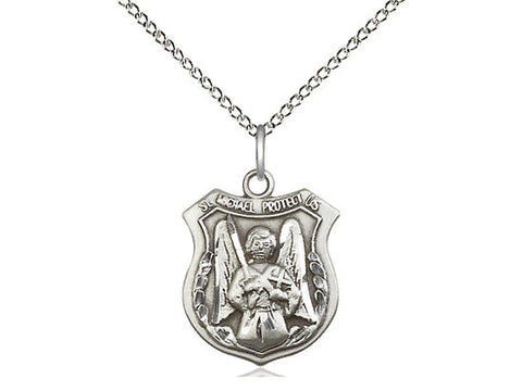 St. Michael the Archangel Medal, Sterling Silver 