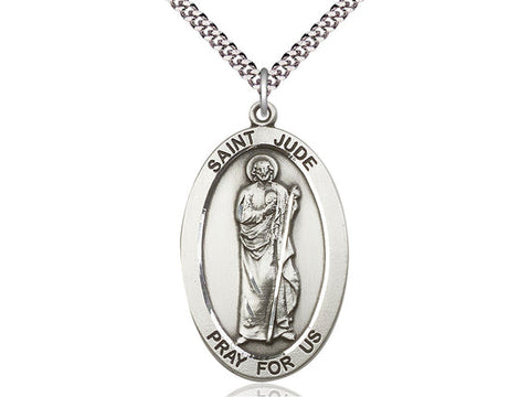 St. Jude Medal, Sterling Silver 