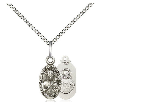 Our Lady of Czestochowa Medal, Sterling Silver 