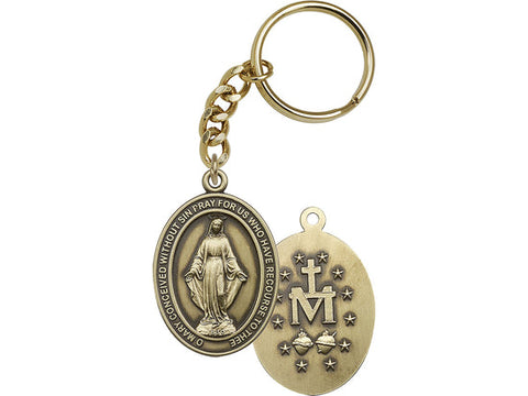 Antique Gold Miraculous Keychain 