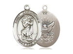 St Christopher Navy Oval Patron Series Medal