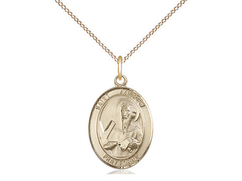 St. Andrew the Apostle Medal, Gold Filled, Medium, Dime Size 