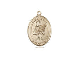 St. Agatha Medal, Gold Filled, Medium, Dime Size 