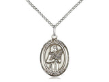 St. Agatha Medal, Sterling Silver, Medium, Dime Size 