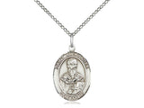 St. Alexander Sauli Medal, Sterling Silver, Medium, Dime Size 
