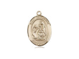 St. Catherine of Siena Medal, Gold Filled, Medium, Dime Size 