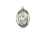 St. Camillus of Lellis Medal, Sterling Silver, Medium, Dime Size 