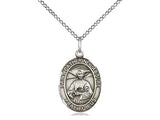 St. Catherine Laboure Medal, Sterling Silver, Medium, Dime Size 