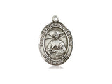 St. Catherine Laboure Medal, Sterling Silver, Medium, Dime Size 