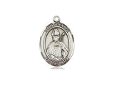 St. Dennis Medal, Sterling Silver, Medium, Dime Size 