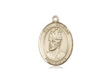 St. Edward the Confessor Medal, Gold Filled, Medium, Dime Size 